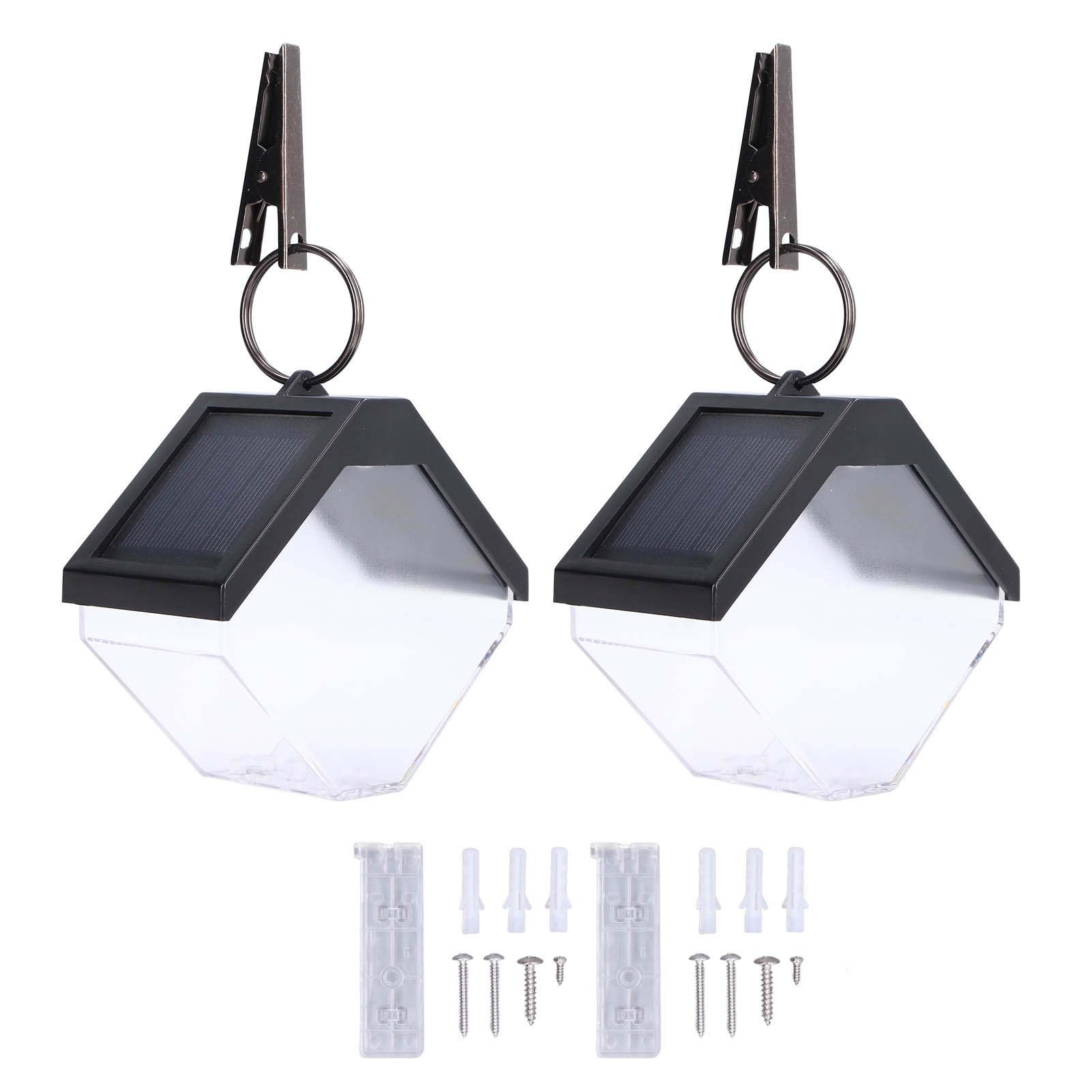 Zweimodus-solarwandleuchten, Ip55 Wasserdicht, Lange Lebensdauer, Solarstrahler Für Den Außenbereich, Geeignet Für Garten Und Hof.