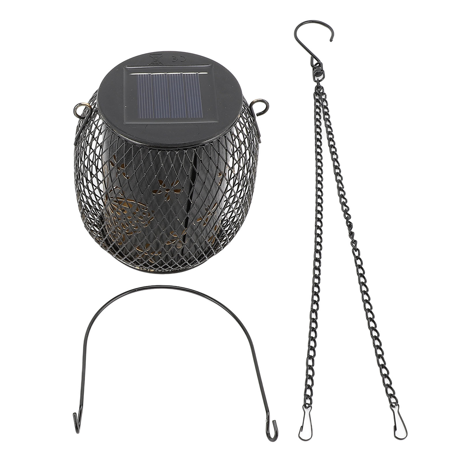 Wasserdichte Solar-hängelaterne Mit Kette Und Griff Für Den Außenbereich, Ideal Zur Dekoration Von Gärten, Terrassen Oder Patios. Solar-tischleuchte Für Den Außenbereich Mit Schmetterlingsmotiv.