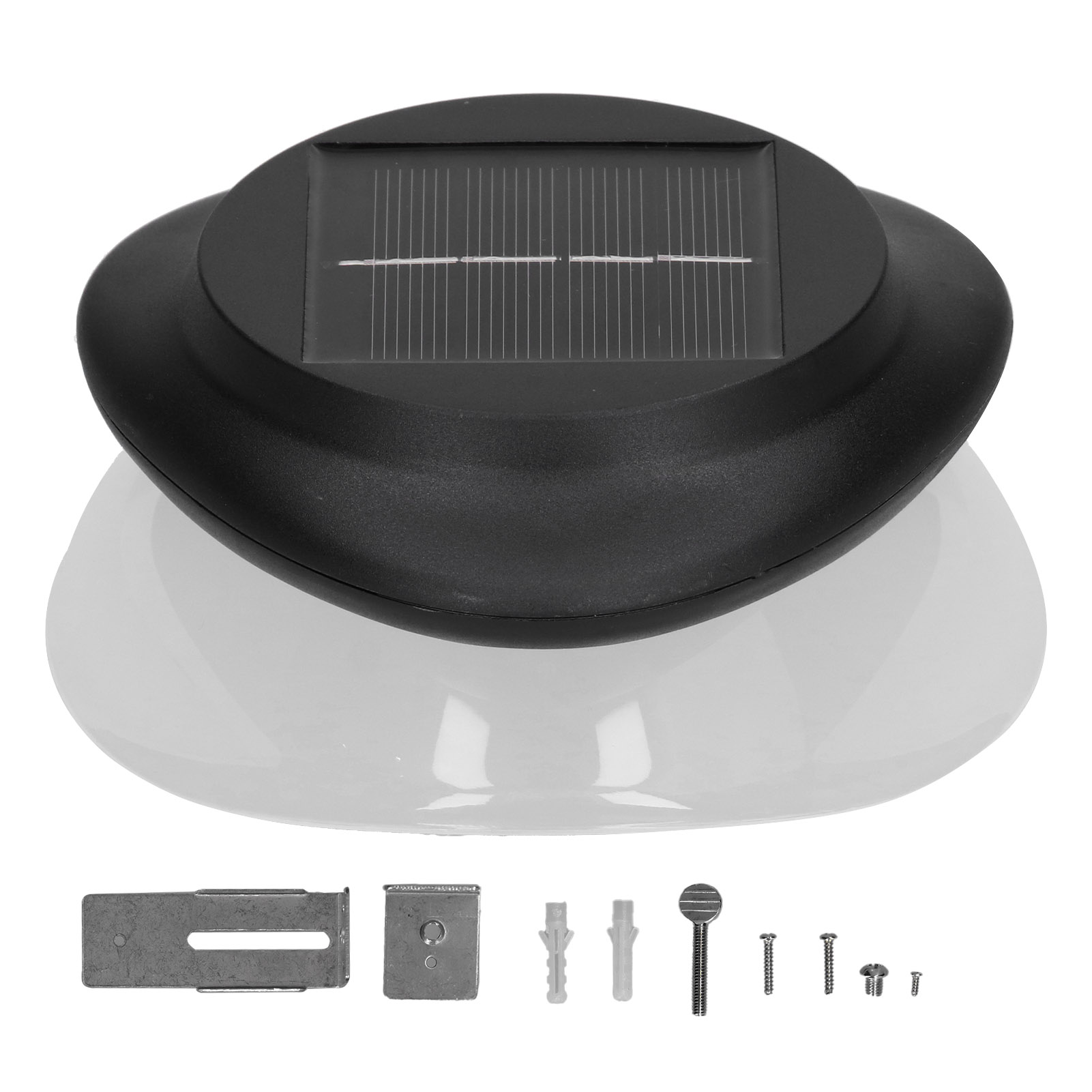 Solarlampe Mit 9 Leds, Ip55 Wasserdicht, 6500k Weißes Licht, Mit Bewegungsmelder, Für Außenzäune.