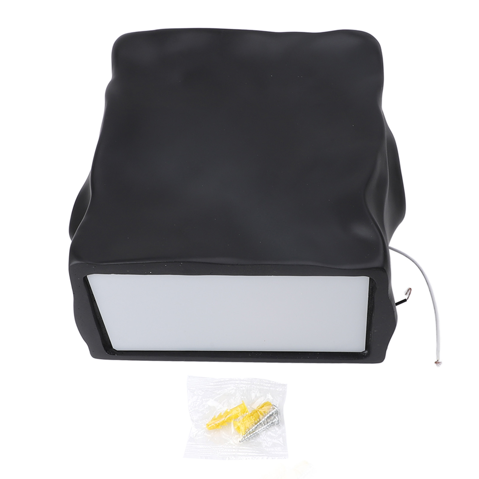 Moderne Mini-wandleuchte Aus Kunstharz, Warmes Licht, Kabelgebunden, Minimalistisch, Quadratisch Und Gefaltet, Ideal Für Wohnzimmer, Schlafzimmer, Treppenhaus Und Flur (100-240 V).