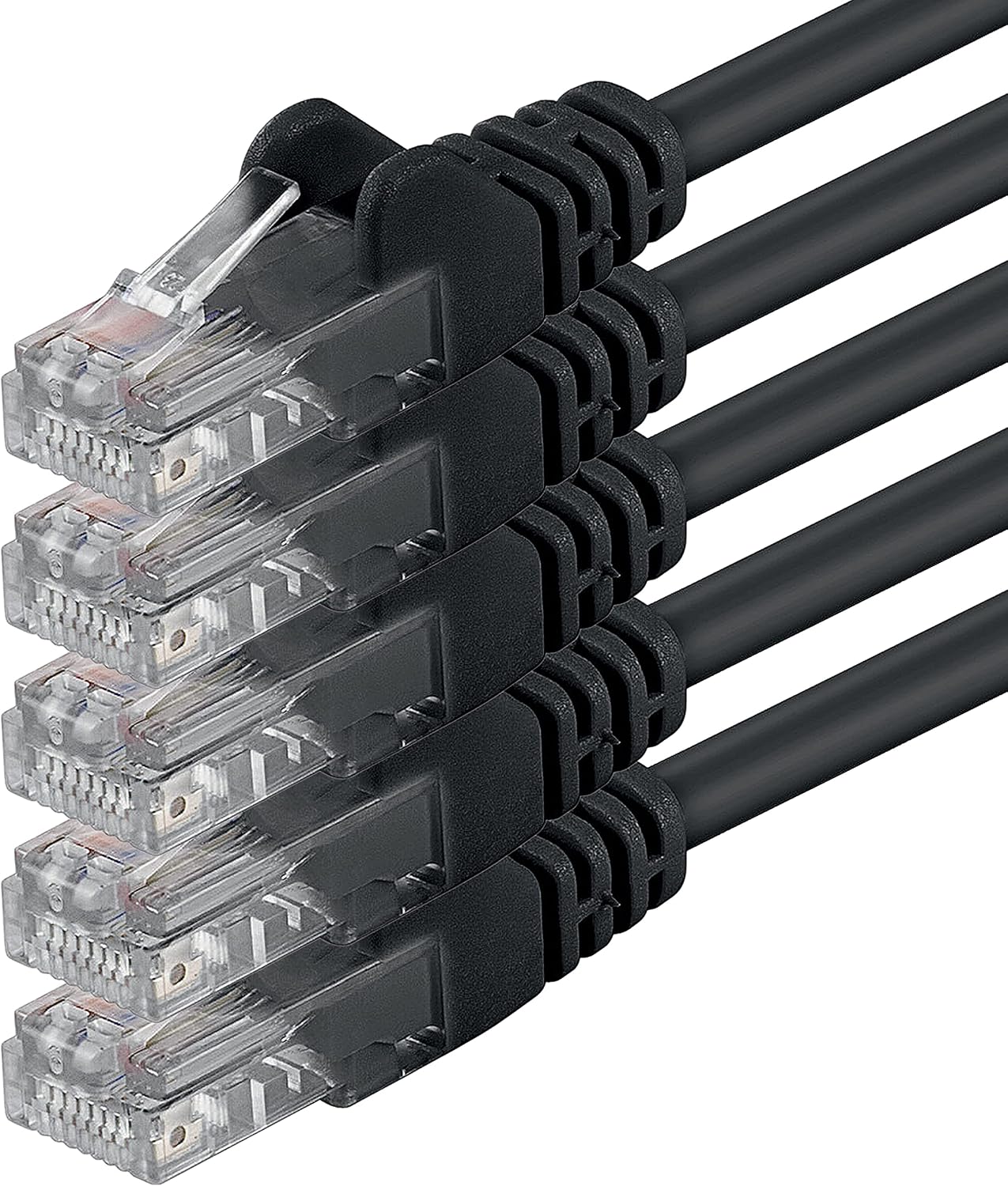 X 2 M Cat6-netzwerkkabel – Cat 6 – Rj45 Ethernet Lan Dsl Router Modem – Schwarz
