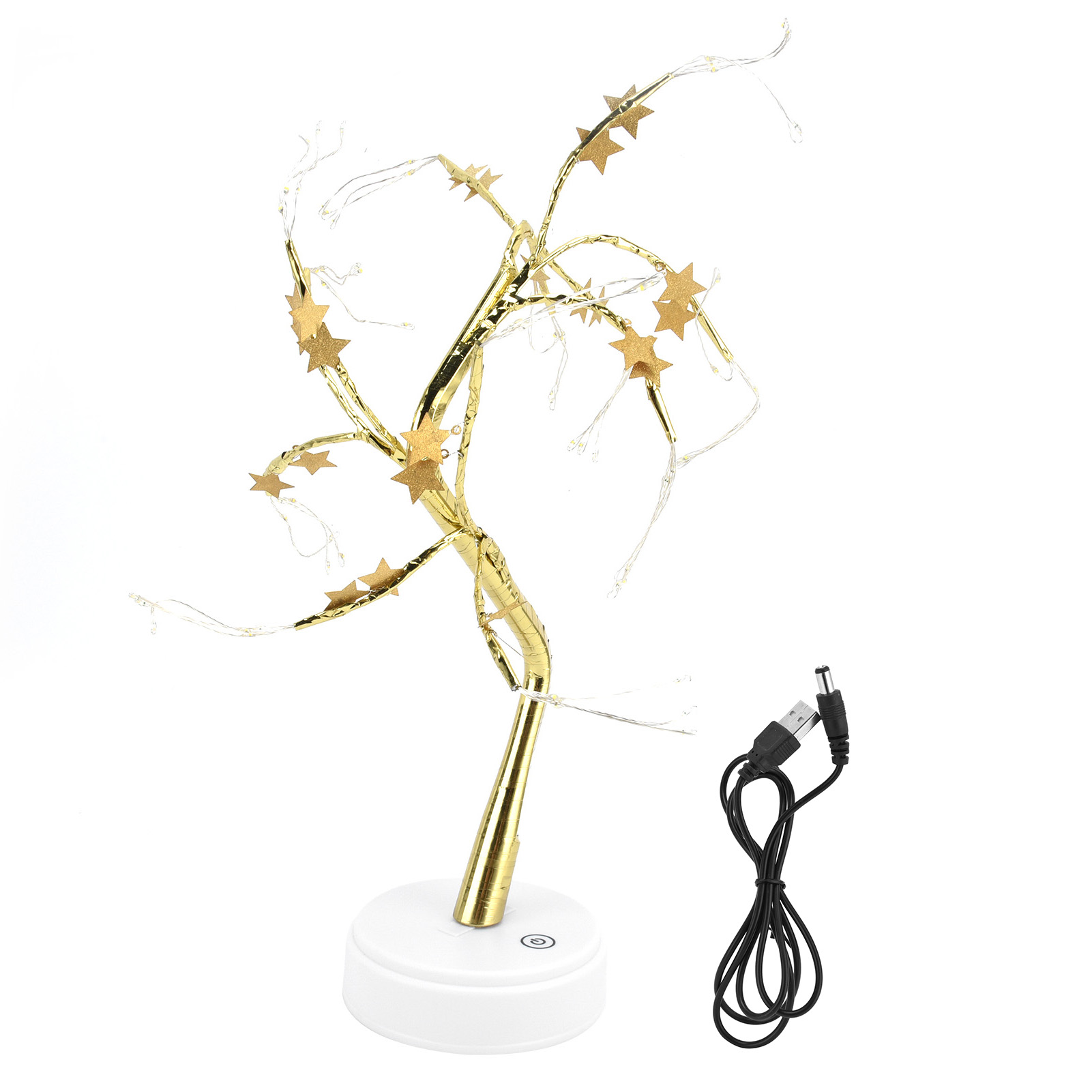 Beleuchteter Weihnachtsbaum In Form Eines Fünfzackigen Goldenen Sterns, Betrieb Per Usb Oder Batterien (72 Leds), Selbstmontage Erforderlich. Ideale Künstliche Lichtdekoration Für Partys Und Feiertage