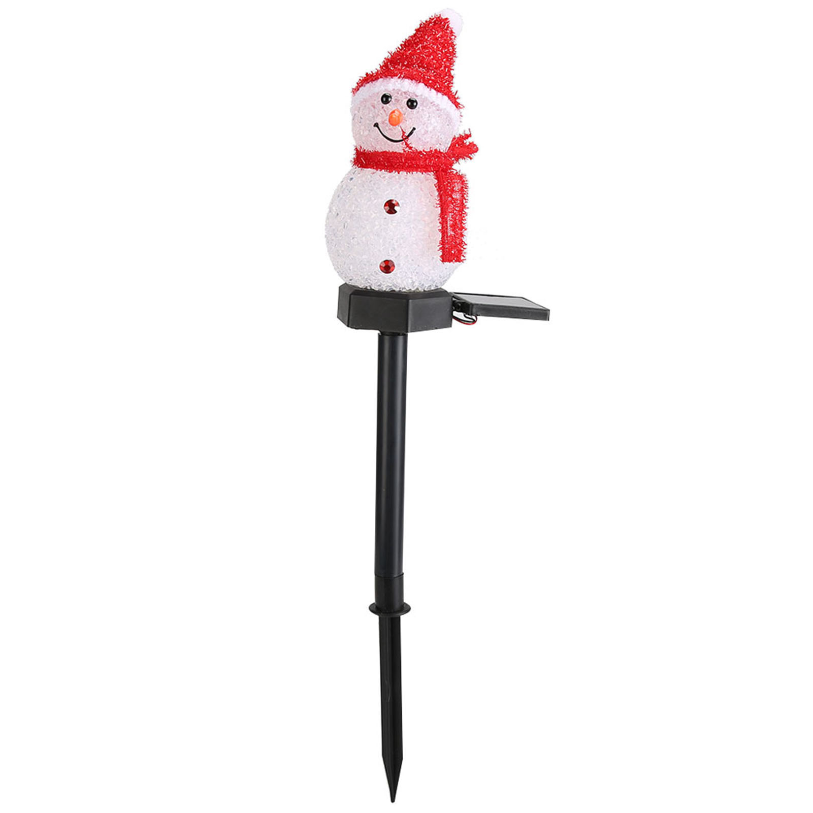 Wasserdichte Und Solarbetriebene Led-lichterkette In Form Eines Schneemanns Für Die Weihnachtsdekoration Im Garten Und Auf Dem Hof.