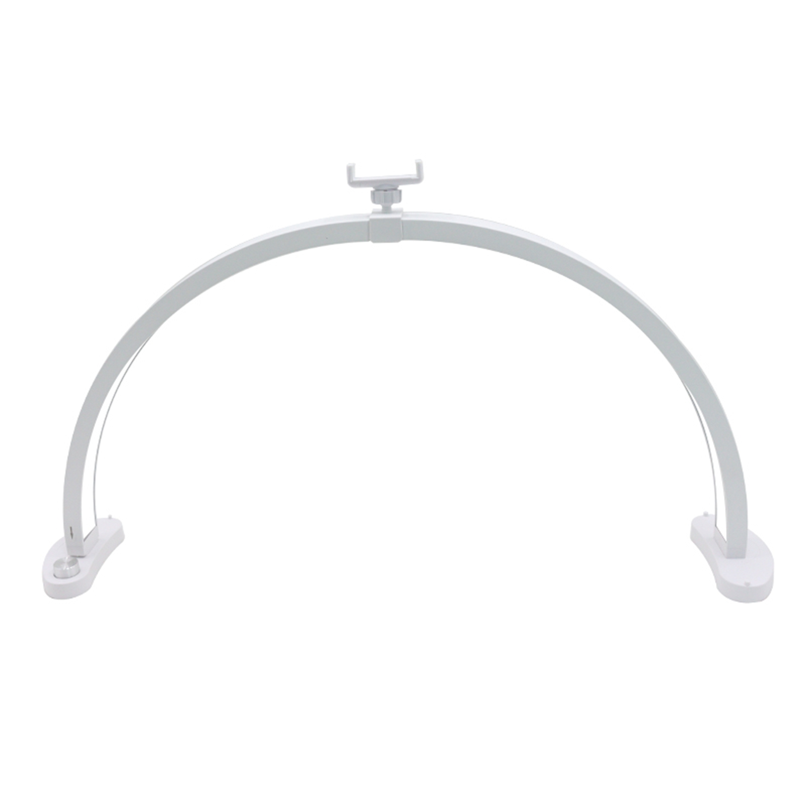 Halbmondförmige Nageltischlampe Mit Handyhalterung, 71 Cm (28 Zoll), 40 W, Led, Für Kosmetikstudios, 3 Farbtemperaturen, Weiß, Eu-stecker