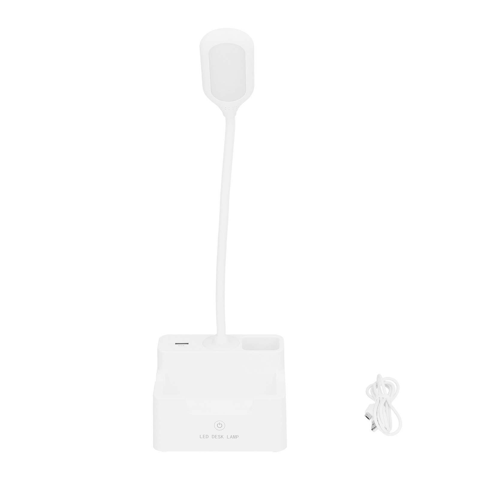 Schreibtischlampe Mit Augenschutz, Leselampe Fürs Studentenzimmer, Multifunktionale Touch-lampe Mit Stifthalter, Weißes Licht, Warmes Licht.