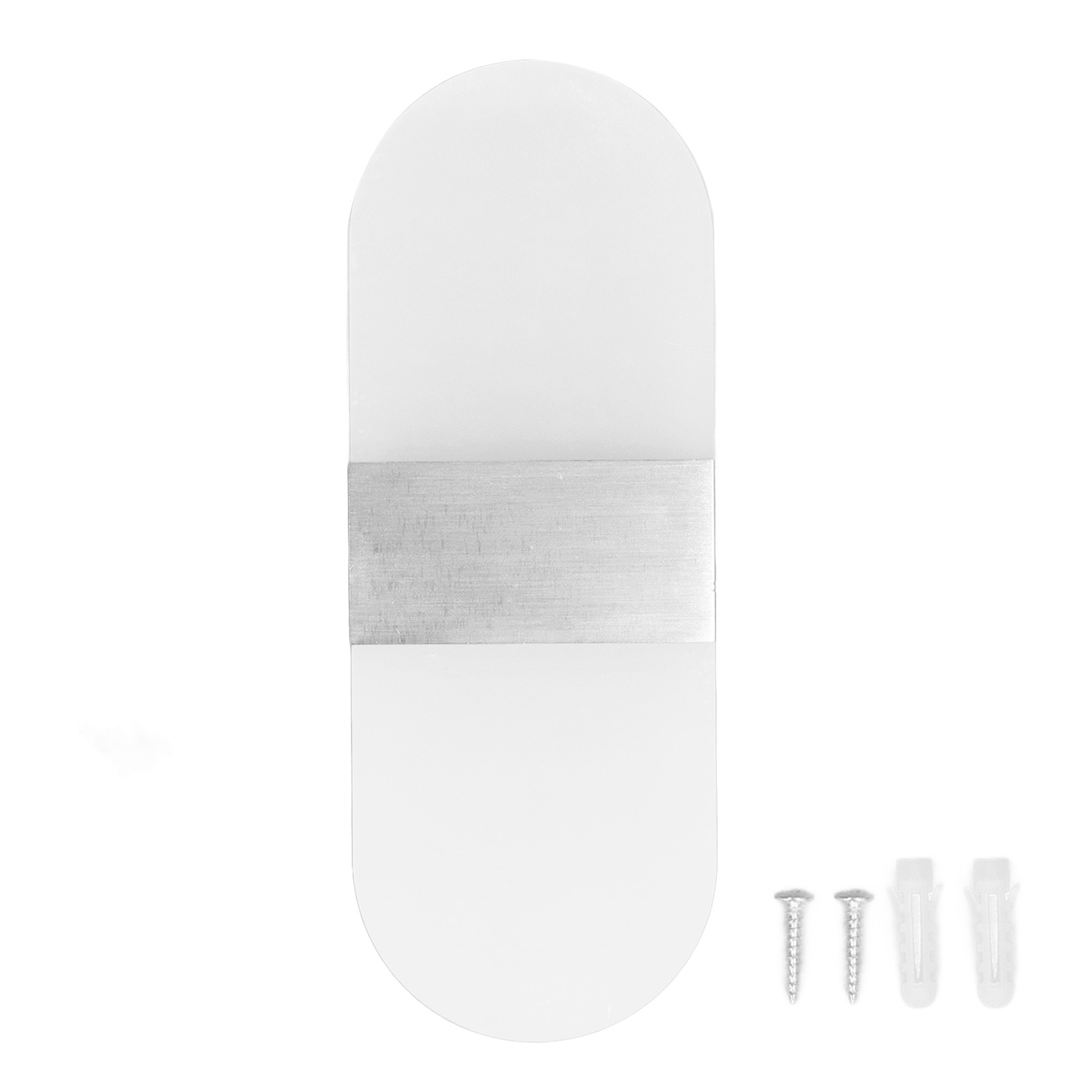 360°-led-acryl-wandleuchte (neigbar Nach Oben/unten), 6 W, Warmes Licht, Modernes Design, Ideal Für Flur, Schlafzimmer, Restaurant, 90–265 V, Weiß