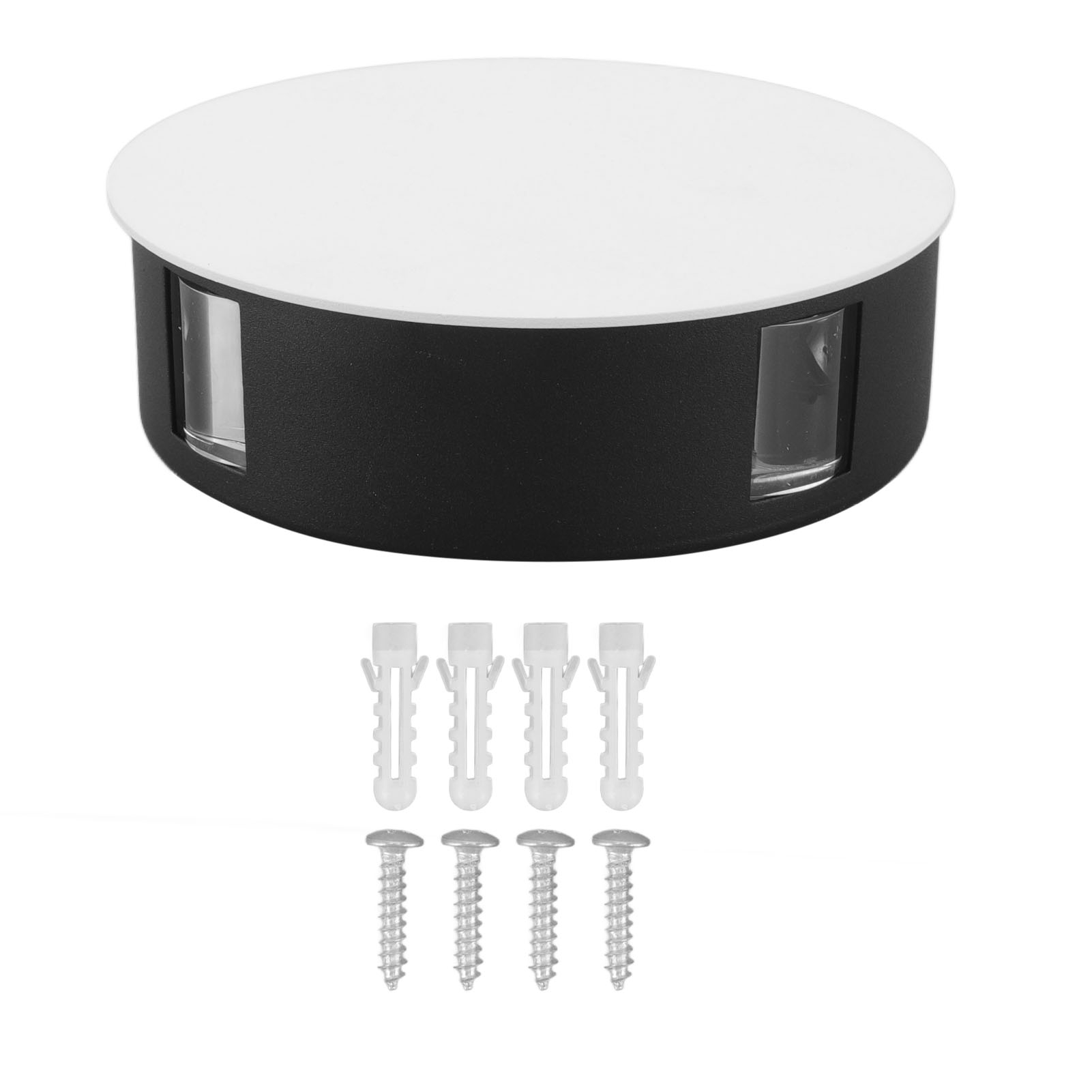 Moderne Runde Led-wandleuchte Mit 4 Lichtstrahlen, 12 W, Hohe Helligkeit, Sanftes Licht, Wasserdicht, 85–265 V, Weißes Gehäuse