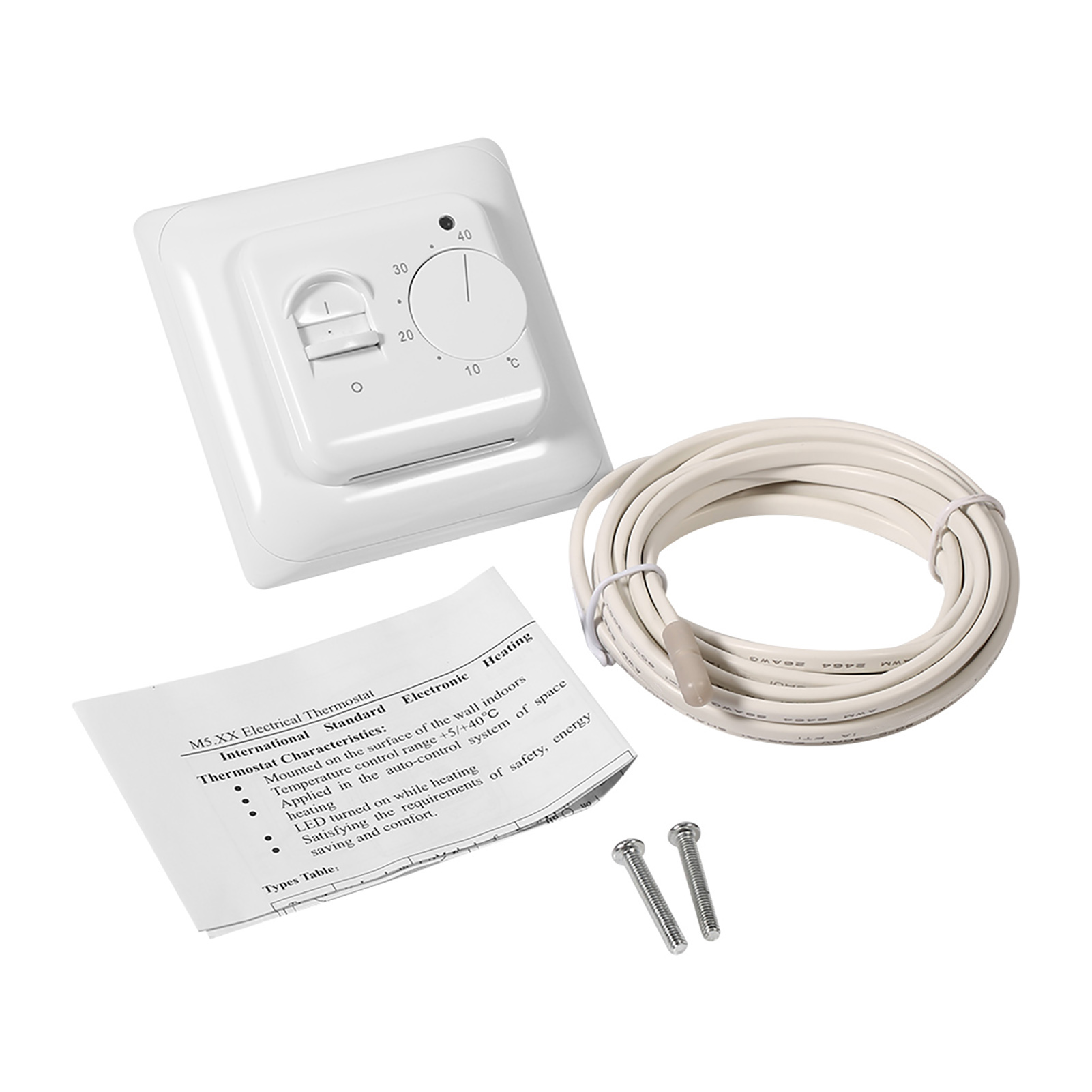 Manueller Mechanischer Heiz-/kühlthermostat Für Fußbodenheizung, 230-v-temperaturregler