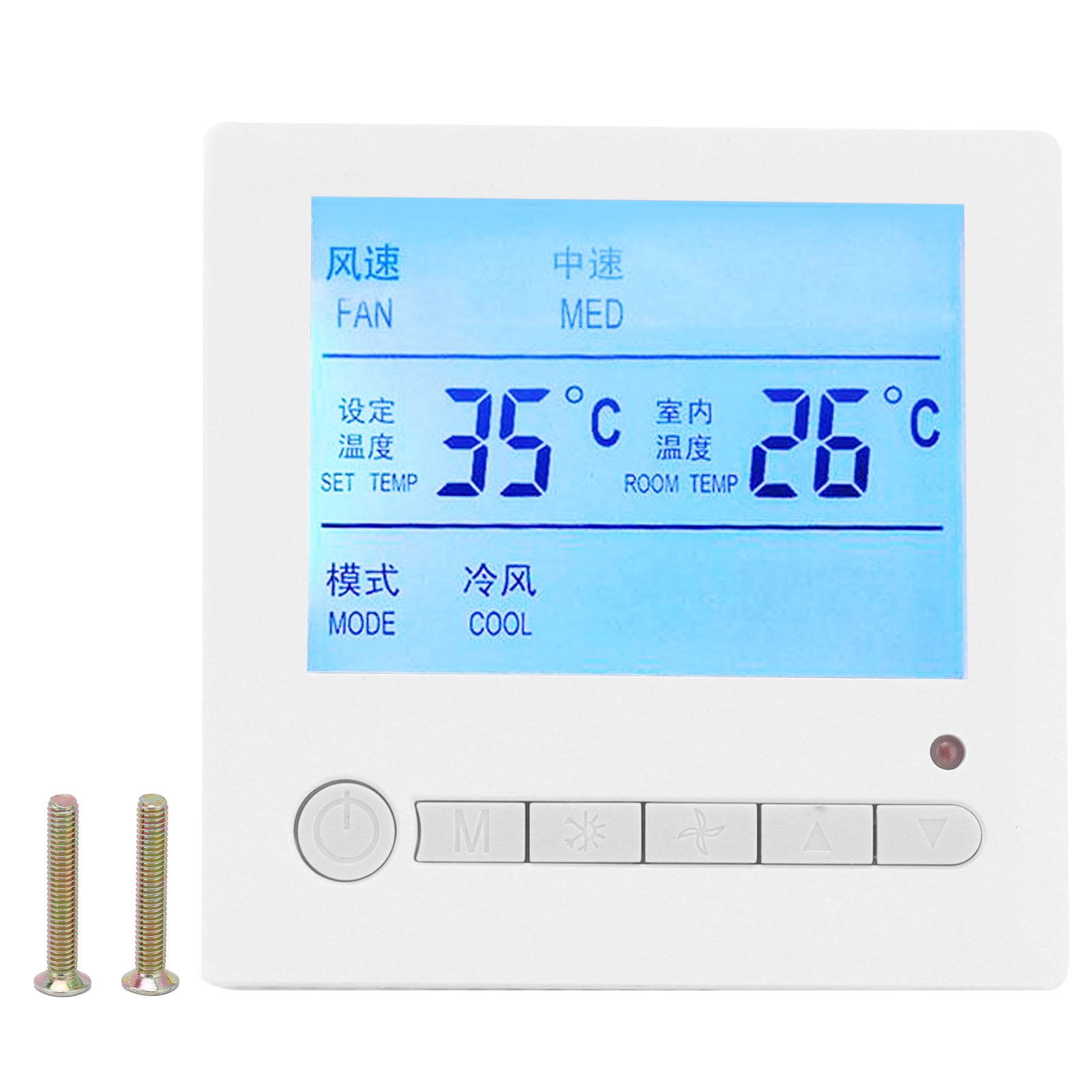 Ac220v Lcd Smart-thermostat Für Gebläsekonvektoren, Temperaturregler Und Klimaanlagen-bedienfeld