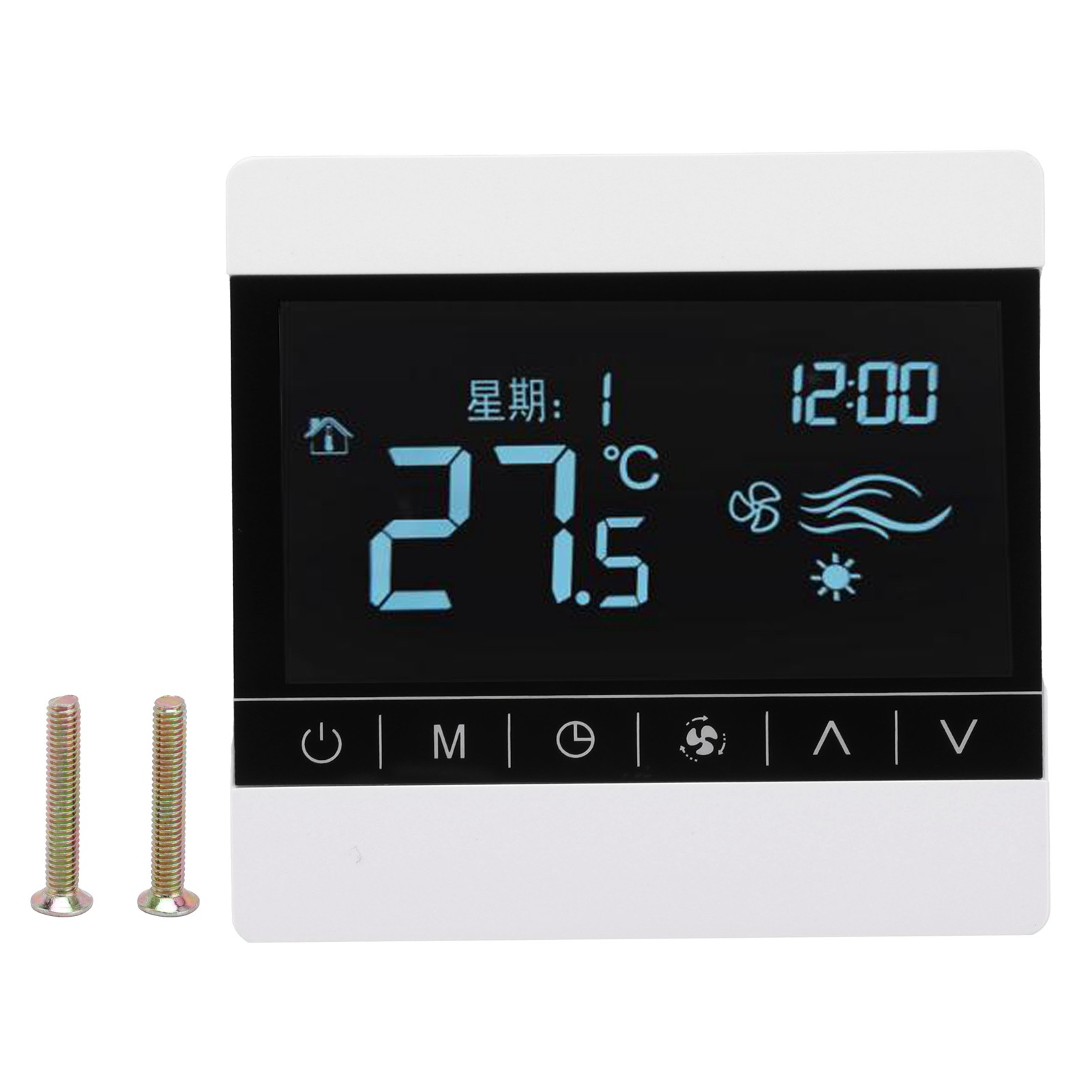 Wandthermostat Mit Touchscreen (220 V Wechselstrom) Für Öfen, Temperaturregler Für Wasser-/fußbodenheizung