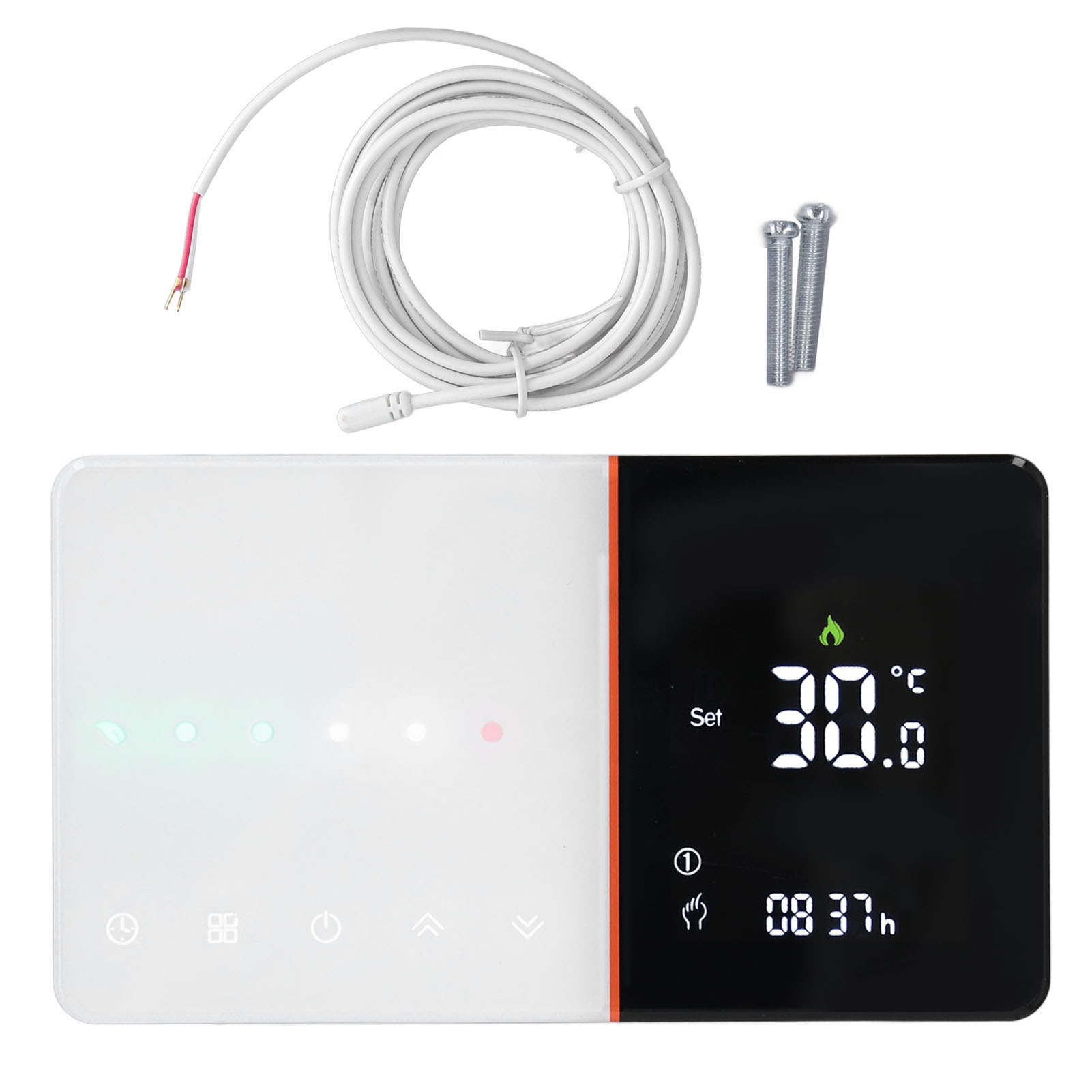 Intelligenter Thermostat Mit Wi-fi-sprachsteuerung, Programmierbarem Timer, Negativem Lcd-display Und Intelligentem Temperaturregler Für Das Zuhause (95-240 V).