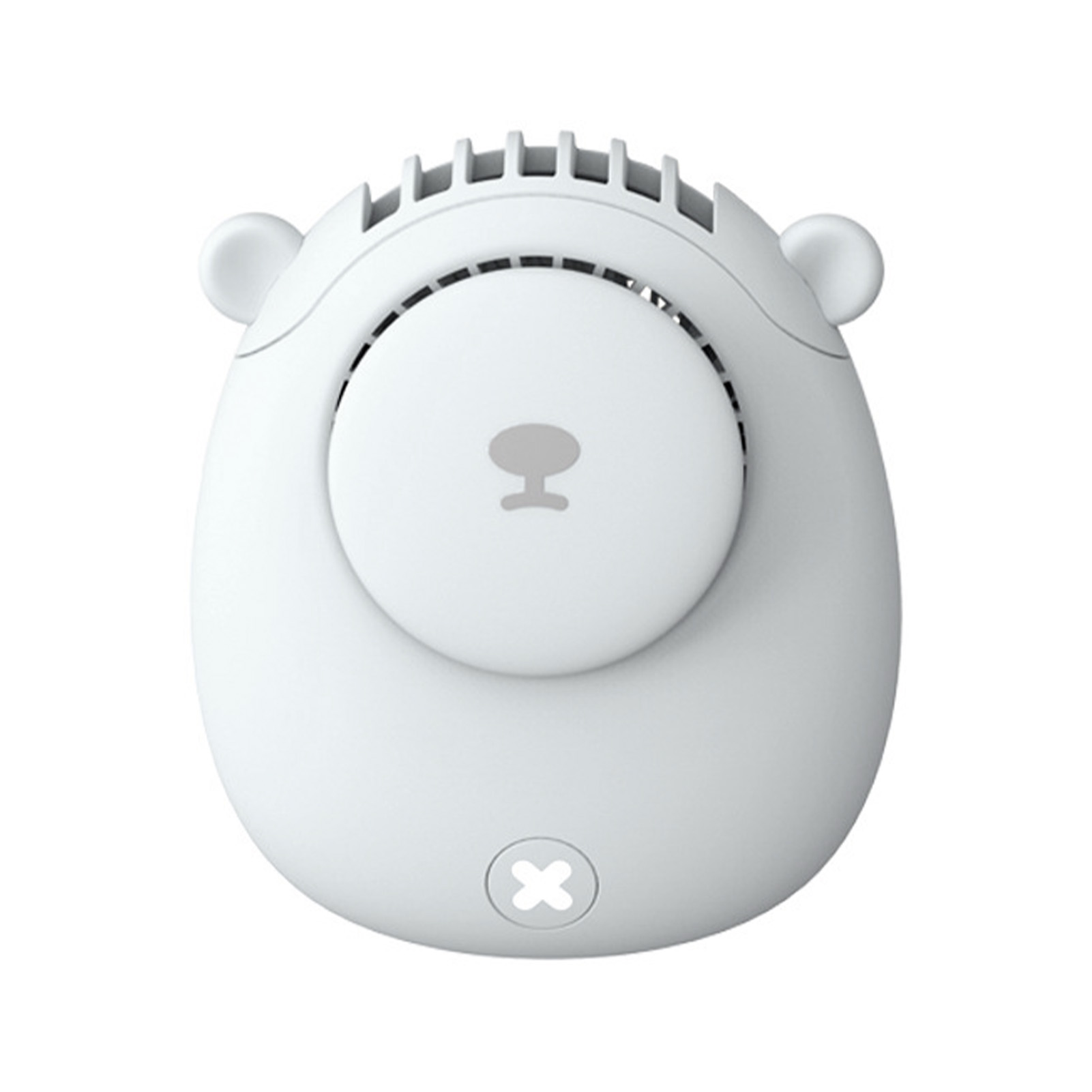 Tragbarer Nackenventilator Zum Aufhängen, Multifunktional, Niedlich Und Leise, Usb-wiederaufladbar, Ohne Rotorblätter, Für Zuhause, Reisen Und Büro (weiß).