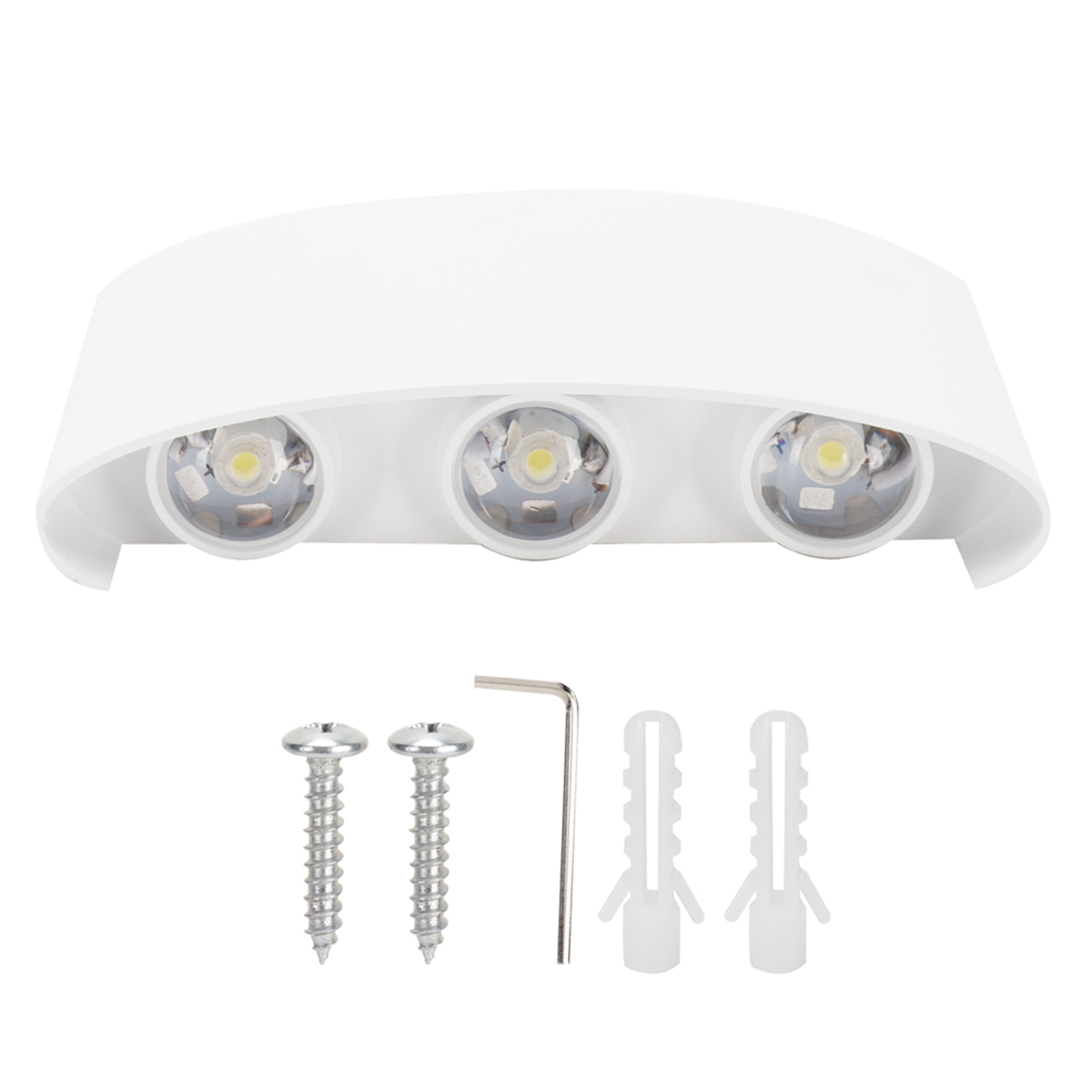 Innovative 6-led-wandleuchte (6 W), Nach Oben/unten Gerichtet, Wasserdicht (ip65), Wechselstrom 85–265 V, Weißes Licht