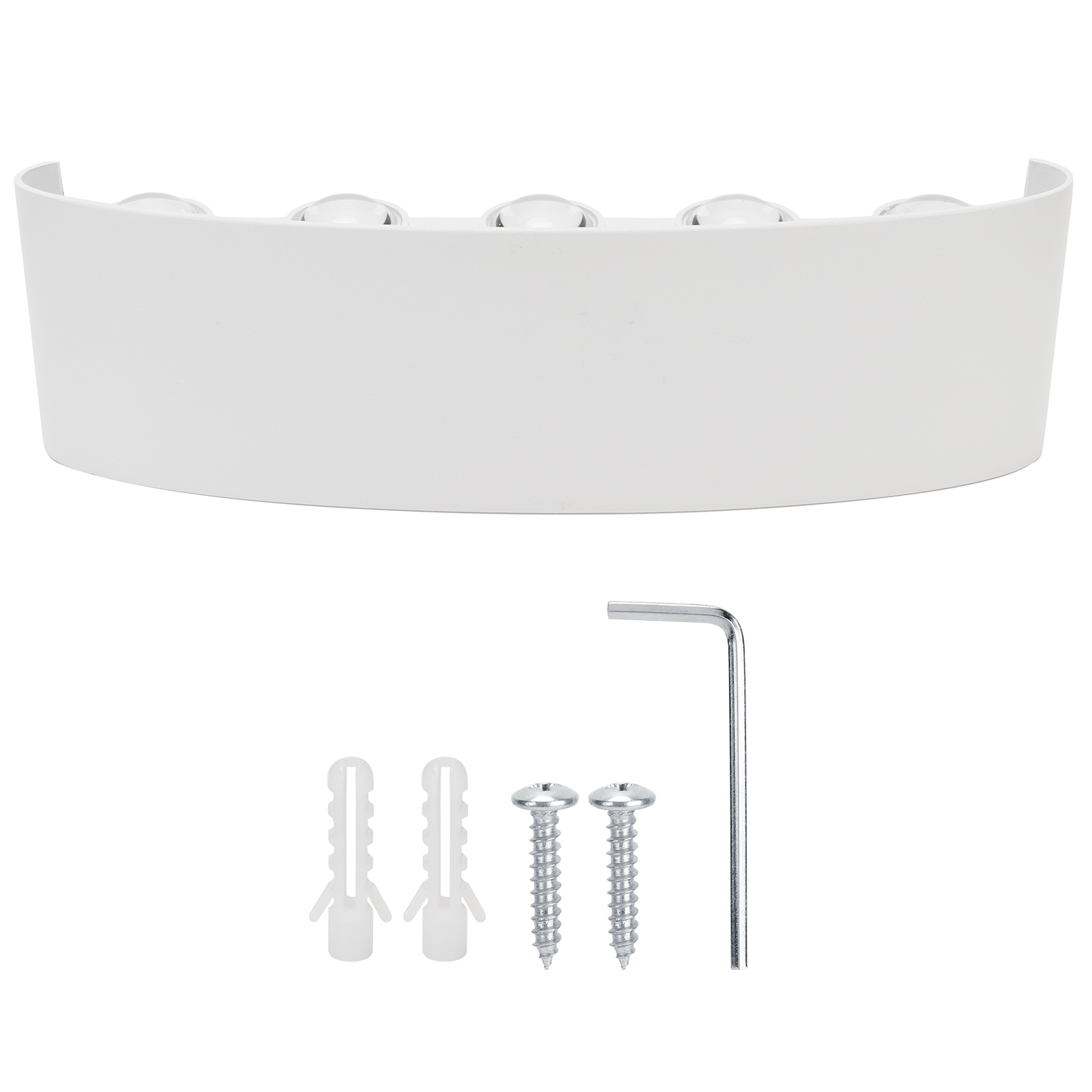 Wasserdichte 10-led-wandleuchte (10 W) Für Innen- Und Außenbeleuchtung, Ac 85–265 V, Warmweißes Licht