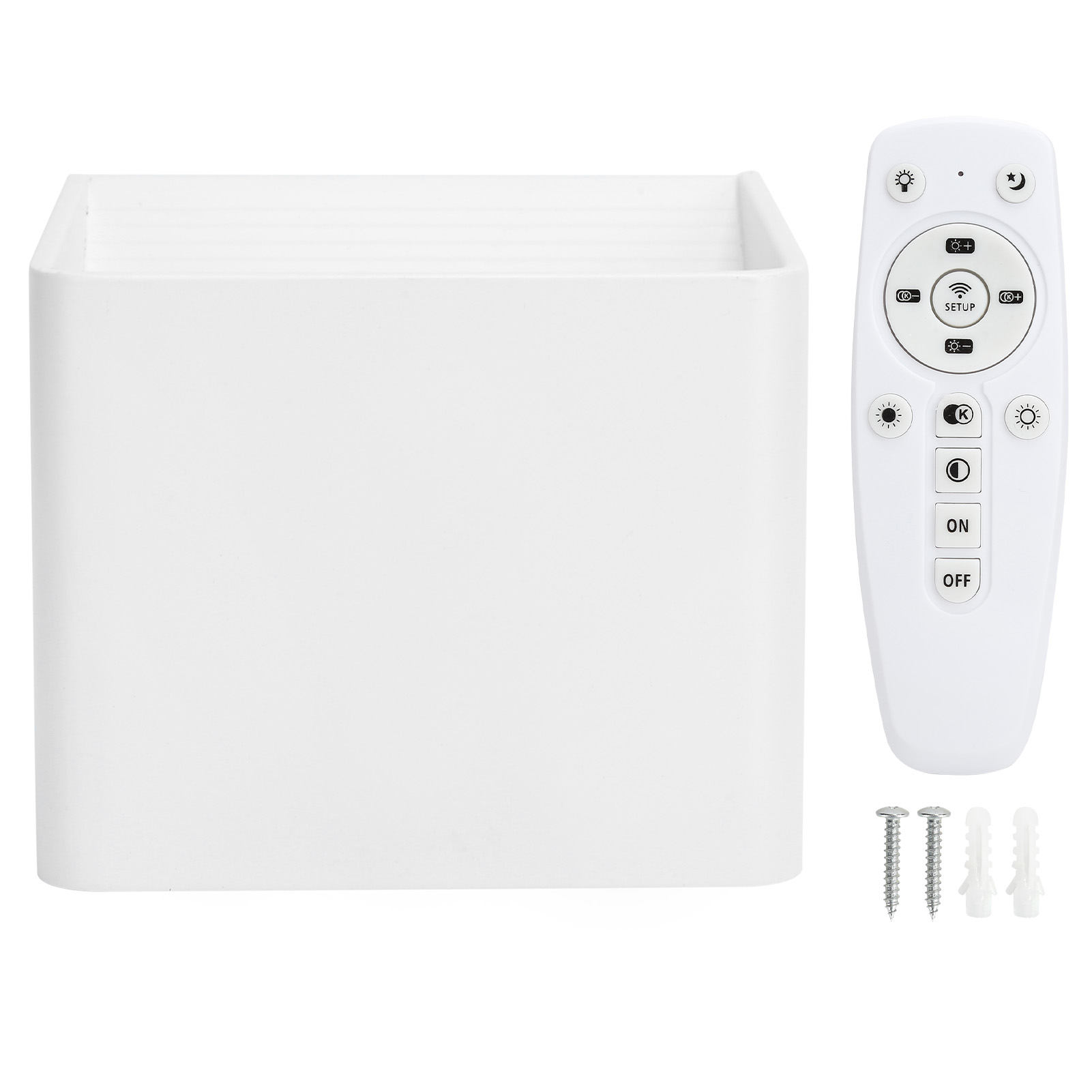 Einfache Wandleuchte Mit 2,4-ghz-bluetooth, 3 Farbtemperaturen, Für Zuhause Oder Büro, 170–245 V Wechselstrom, Weißes Gehäuse, 20 W