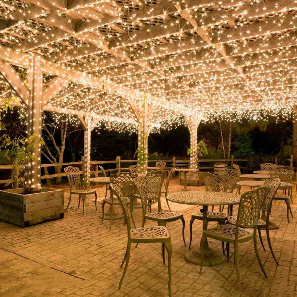 Langray 100m 600 Led Lichterketten Karneval Hochzeit Outdoor Indoor Gartenbeleuchtung