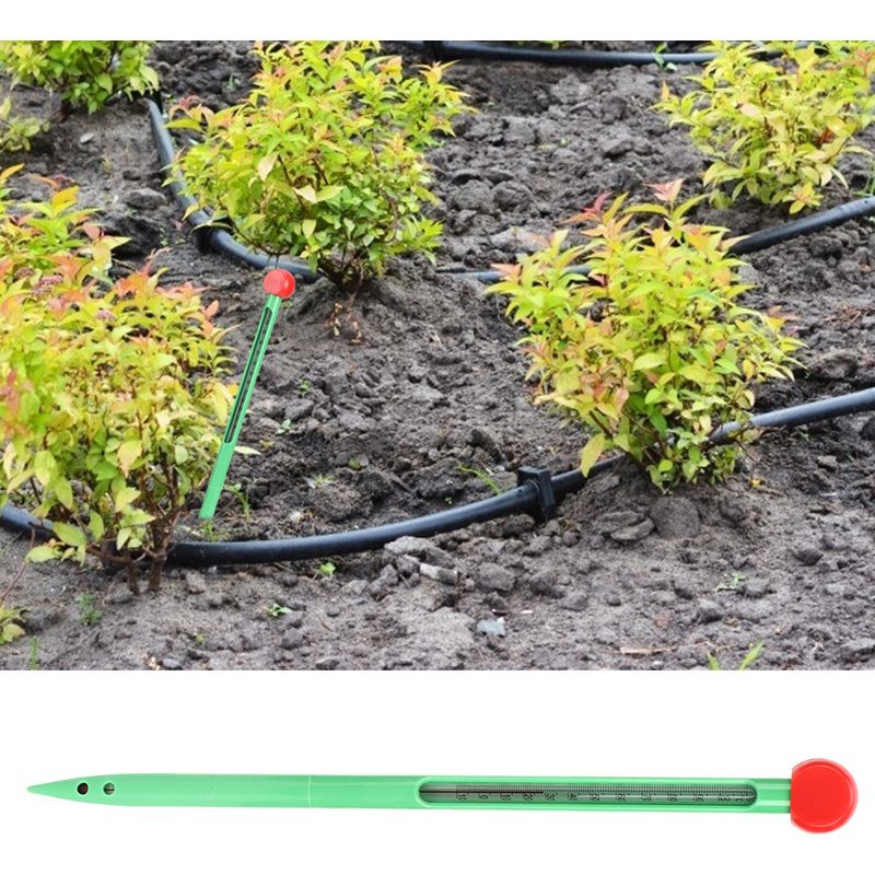 Bodentemperatursensor, Digitales, Wasserdichtes Bodenmessgerät Mit Thermometeranzeige, 32 Cm (12,6 Zoll) Temperatursensor Für Garten, Landwirtschaft, Rasen, Pflanzen, Innenräume