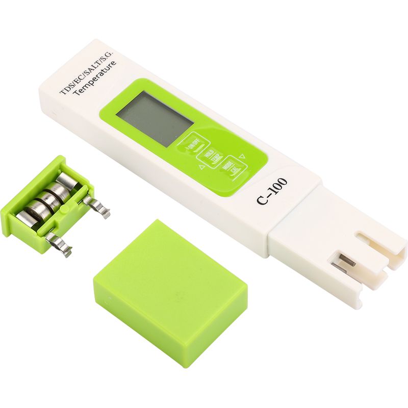 Salzgehaltsmessgerät C 100 5 In 1 Salzgehalts-, Tds- Und Ec-meerwassertester, Multifunktionales Wasserqualitätsmessgerät Mit Hintergrundbeleuchtung, Salzwassertester Für Schwimmbäder