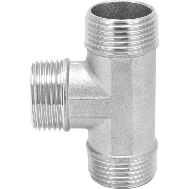T-förmiger Verbinder G1in Außengewinde Edelstahl T-stück Adapter Hardware Rohrverschraubungen