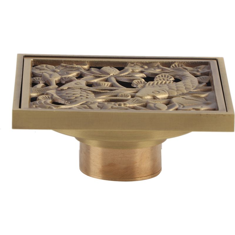 10 Cm (4 Zoll) Antikmessing-abflusssiebdeckel Für Badezimmer
