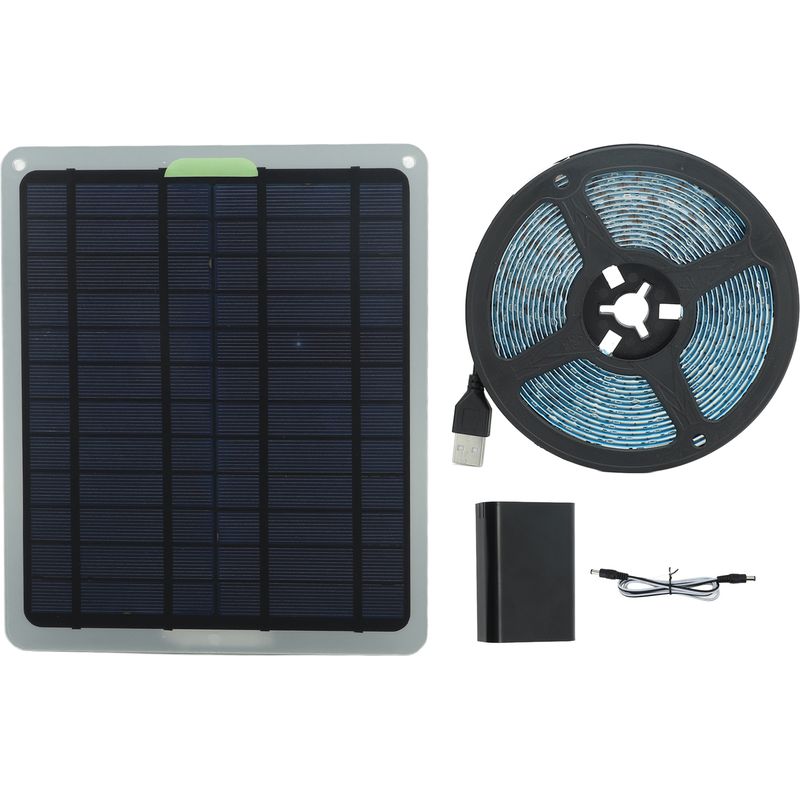 20w Vollspektrum-solar-led-lampe, 5v, Ip65 Wasserdicht, Solar-pflanzenwachstumslampe Für Garten Und Gewächshaus