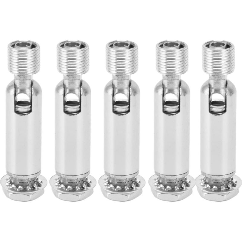 5-teiliges Set M10 180-grad-schräg-deckenleuchtenadapter Für Pendelleuchten, Kronleuchter Und Hängezubehör (chrom)