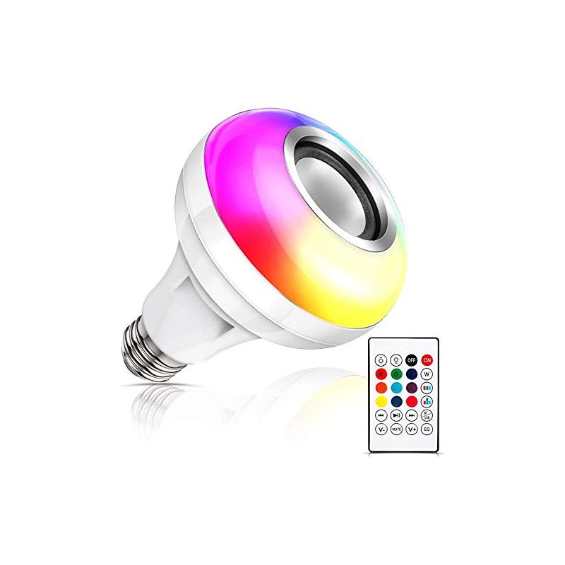 Musik-led-lampe, E26/e27 Bluetooth-lautsprecher-rgb-farbwechsellampe Mit Usb-anschluss Und Fernbedienung Für Party-, Heim-, Halloween- Und Weihnachtsdekorationen