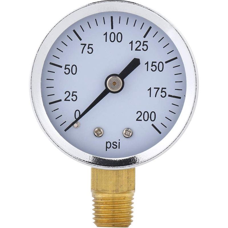 Mini-präzisionsmanometer 4 Npt Für Kraftstoff, Öl, Wasser, Flüssigkeiten 0-200 Psi, 1/4 Npt-gewindeanschluss