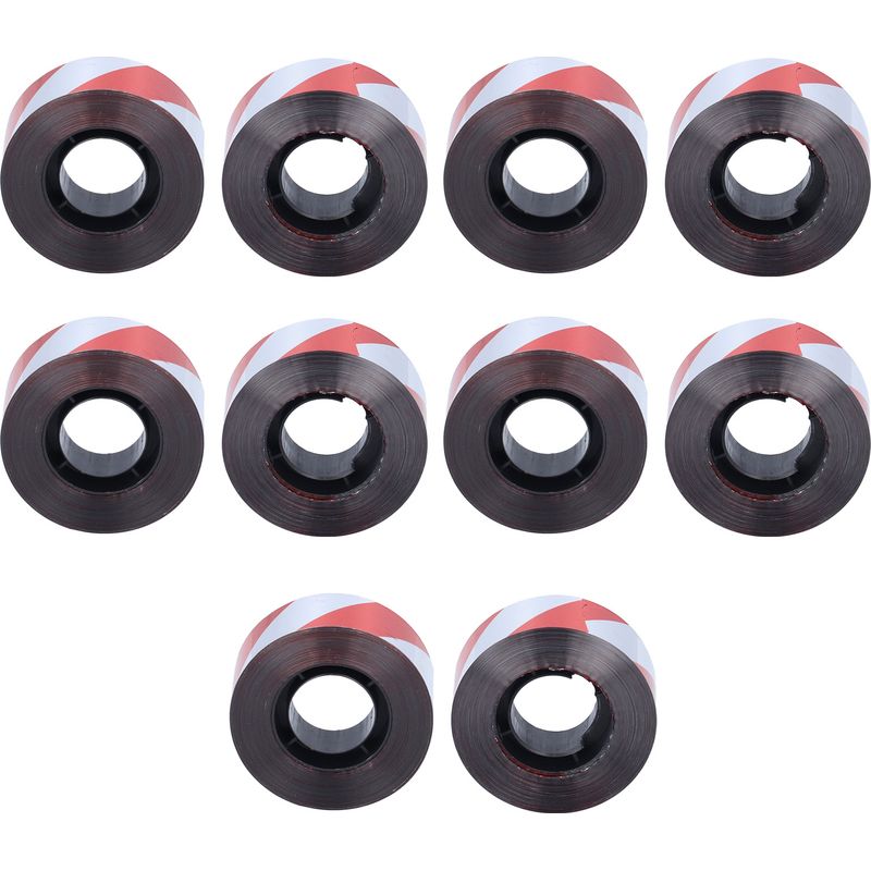 10 Stück Reflektierendes Klebeband (2,5 Cm X 60 M), Vogelabwehrband, Doppelseitiges Abwehrband Für Obstgärten, Rot Und Silber