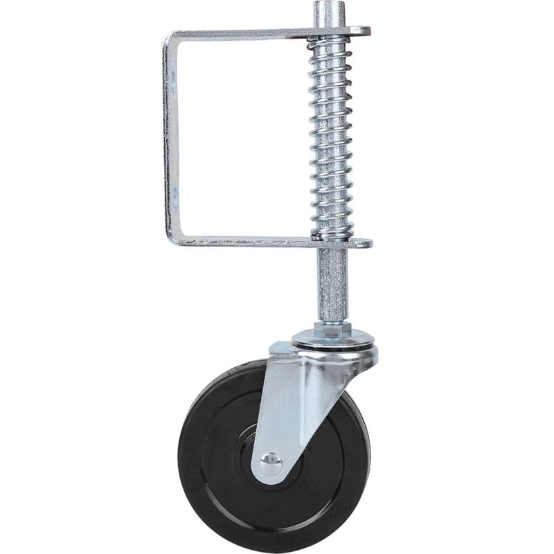 4-zoll-türrolle Mit Gummifederung, Schwerlastrolle, Industrie-transport-lenkrolle Für Tore, Tragfähigkeit 50 Kg/110 Lbs