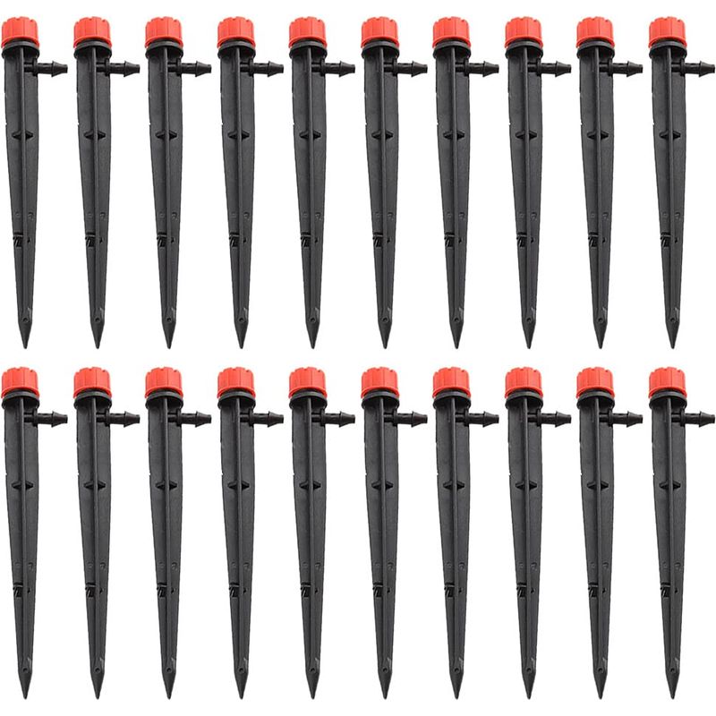 20-teiliges Gartenbewässerungs-tropfsystem-set Mit 8 Wasserauslässen, Mikro-tropfbewässerungs-set Mit Mikro-durchfluss, Für Blumenbeete Und Gemüsegärten