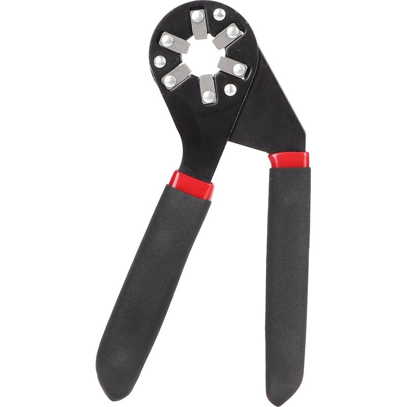 Sechskantzange, Multifunktionswerkzeug, Verschiedene Winkel, Hochkohlenstoffhaltiger Stahl, Schwarz, 15 Cm