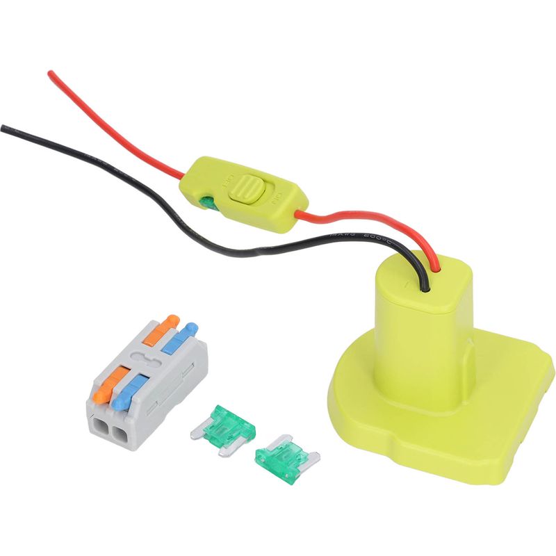 Akkuadapter, Überstromschutz, Passgenauer Lithium-akku-konverter Mit 30-a-sicherung Für Ryobi One+ 18v