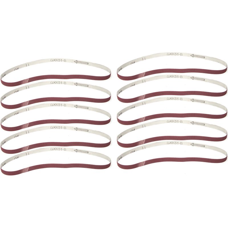 10 Stück Aluminiumoxid-schleifband, Schleifpapierband 533x9mm (240)