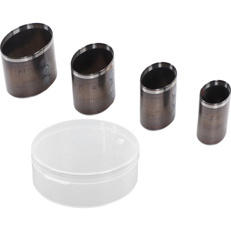 Lederstanzformen-set, Legierter Stahl, Ovale Form, Manuelle Stanzformen, Diy-bastelwerkzeug, 4-teilig
