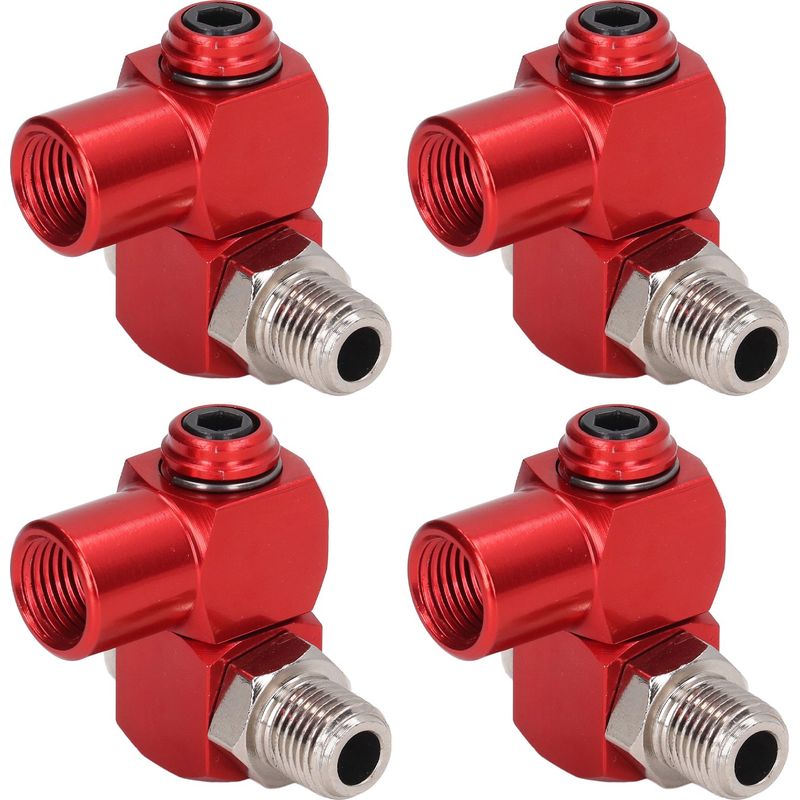 360°-luftschlauchverbinder, 1/4"-npt-gewinde, Industriearmaturen, Adapter Für Druckluftwerkzeuge, 4 Stück