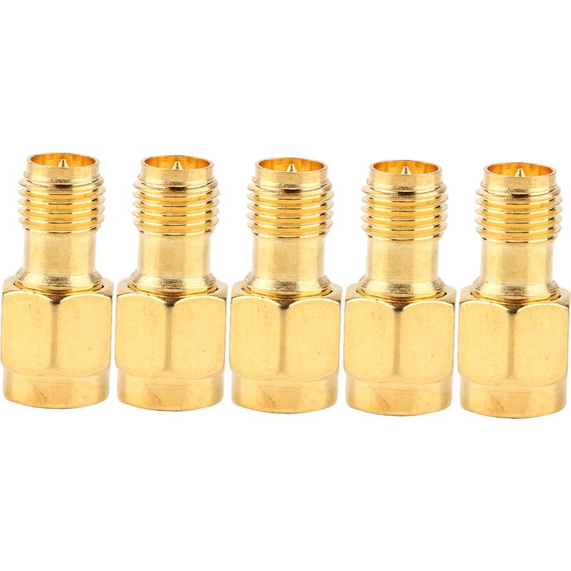 Satz Mit 5 Koaxialadaptern Von Rf Sma-stecker Auf Rp Sma-buchse