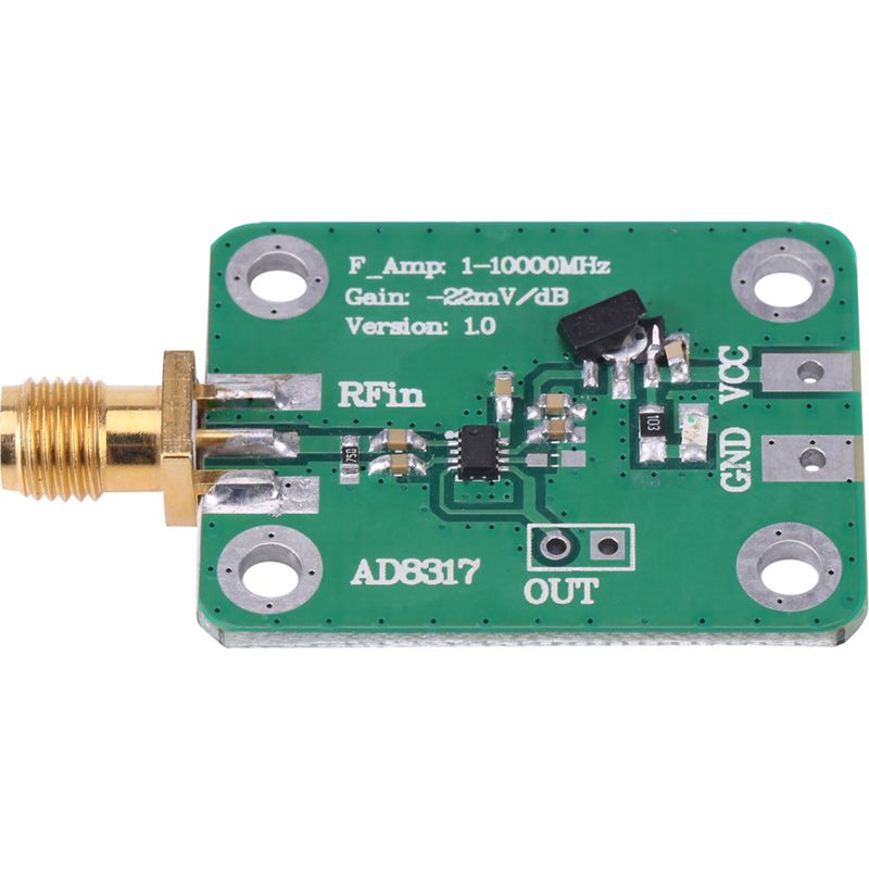Leistungsmesser, Verbesserter Professioneller Stabiler 1m-10000mhz Ad8317 Logarithmischer Detektor Für Automatische Verstärkungsregelung