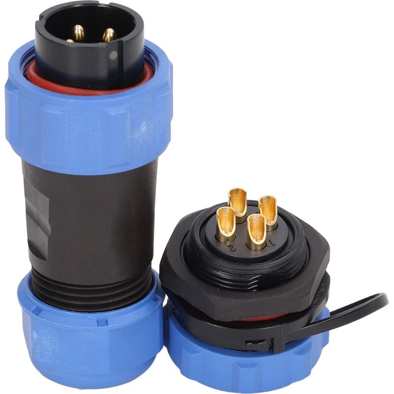Wasserdichter Luftfahrtstecker, Männlicher Stecker, Weiblicher Abs-stecker, 4-polige Stromversorgungsöffnung