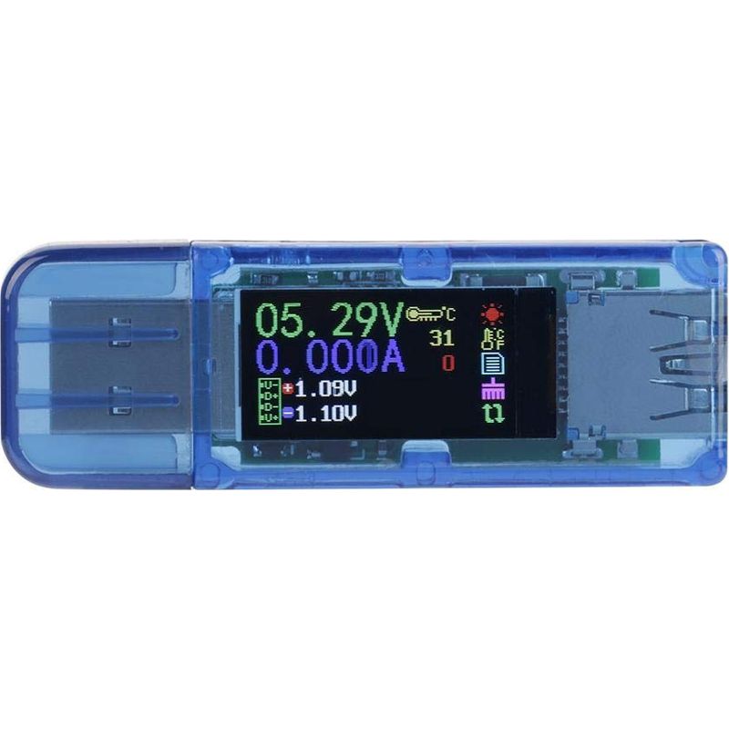 Ruideng – Usb-spannungsprüfer At34, Usb 3.0, Farb-lcd, Voltmeter, Amperemeter, Multimeter, Usb-ladegerät, Spannungsprüfer