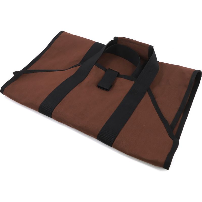 Brennholzträger, 80 Kg Tragkraft, Wasserdichter Holzsack Aus Segeltuch, Holzträger Mit Griff, Tragbar