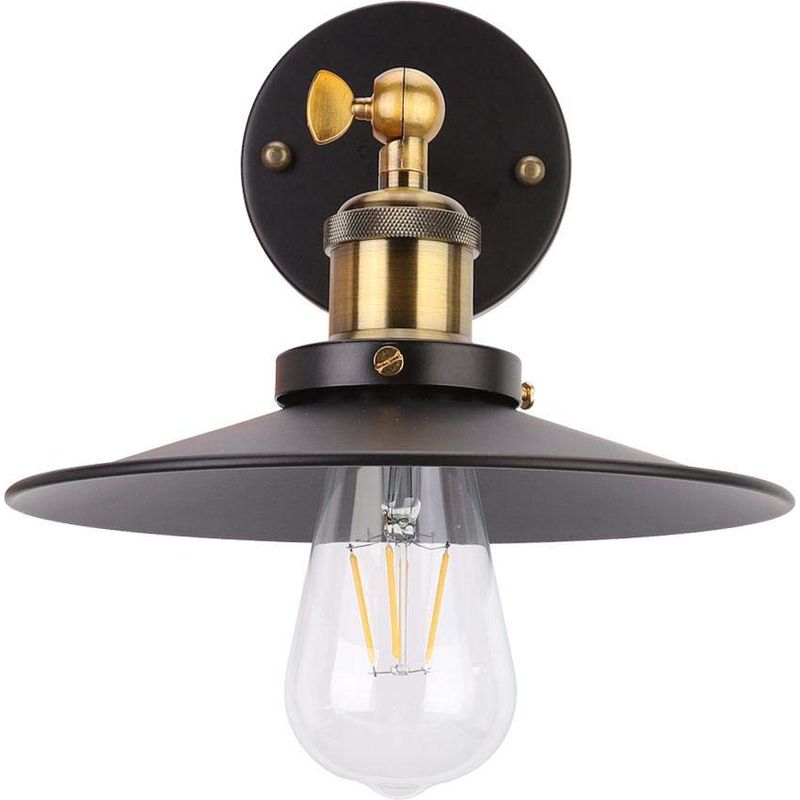 Wandleuchte „carnival Merchant“, Druckknopfschalter, Gold-bronzefarbene Wandleuchte Im Retro-stil Für Flure, Wohnzimmer, Küchen, Arbeitszimmer, Korridore, Lagerhallen