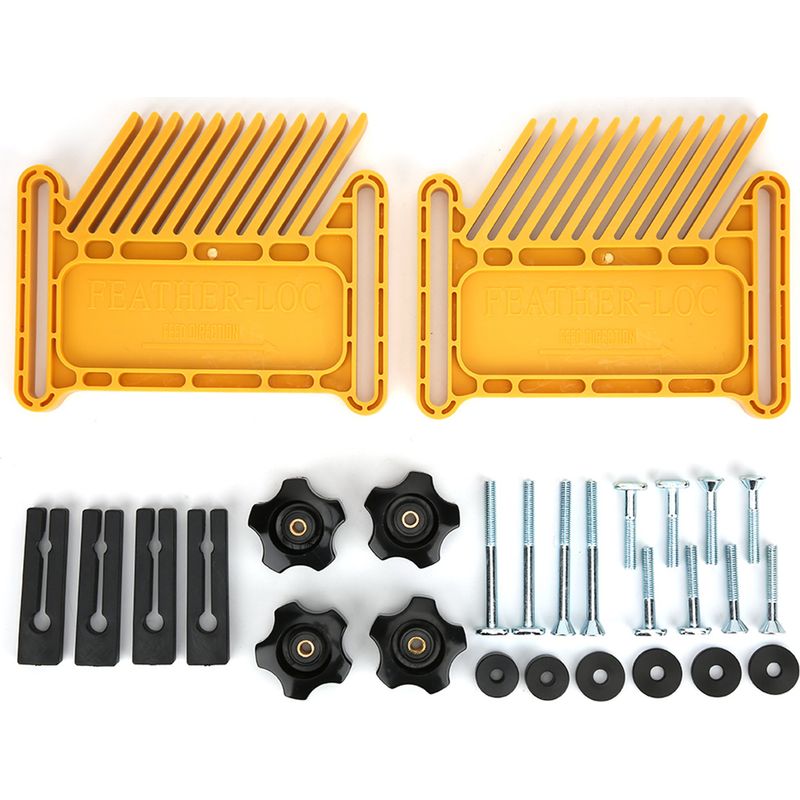 Set Mit Federbrettern Für Die Holzbearbeitung, 2 Stück, Frästische, Sägen, Gelbe Holzbearbeitungshilfe, Handwerkzeugset