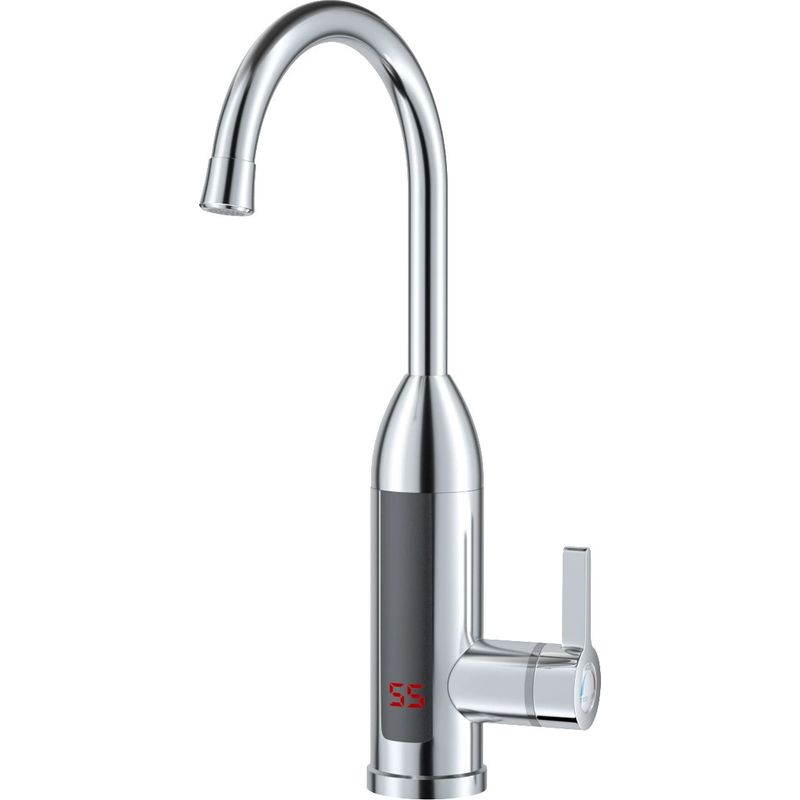3000-w-durchlauferhitzer, Elektrischer Wasserhahn Mit Led-temperaturanzeige, Warmwasserbereiter, Durchlauferhitzer Für Küche Und Bad