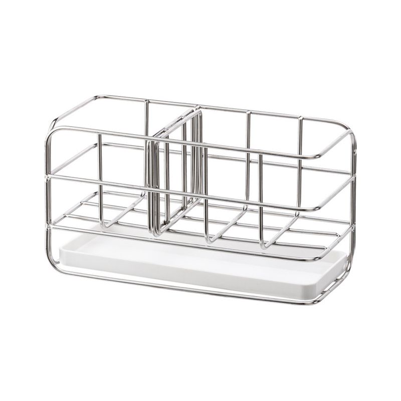 Multifunktionaler Schwammhalter Aus Edelstahl 304 Für Die Küchenspüle, Spülbecken-organizer, Abtropfschale, Seifenschale, Verstellbare Hängeplatte