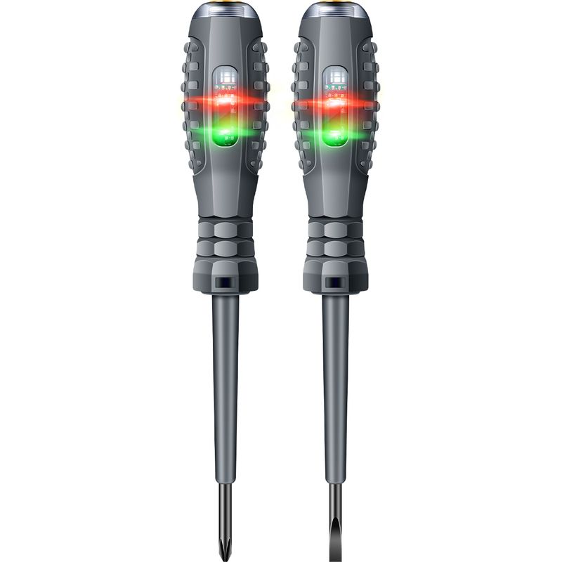 Aneng B05 2er-packung Schraubendreher-tester Mit Kreuz- Und Kreuzschlitzanzeige, Elektrischer Stift, Multifunktionales Haushaltswerkzeug Mit Anzeige, Elektrikerwerkzeug