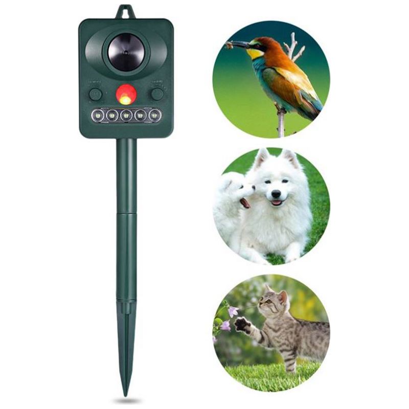 Katzenabwehrgerät Für Den Außenbereich, Ultraschall-katzenabwehrgerät, Hundeabwehrgerät, Solarbetrieben, Usb-aufladbar, Wehrt Hunde, Katzen Und Vögel Ab, Für Gärten, Felder Und Baumschulen