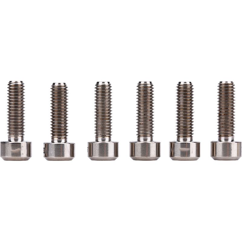 6-teiliges Set M5 16mm Titanlegierung Fahrradvorbauschrauben Für Mountainbike-vorbauten (titan)