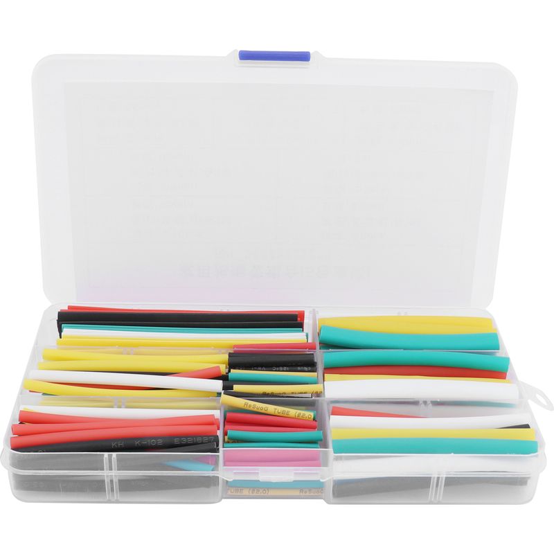 Schrumpfverbinder-set, Isolationsschutz, Schrumpfschlauch, 5-farben-kombination, 140 Stück