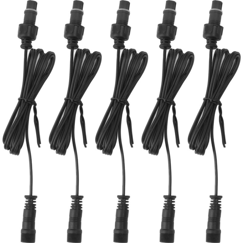 5-teiliges 1 M Langes Brückenlicht-verlängerungskabel, 2-poliger Ip67 Wasserdichter Stecker (männlich/weiblich) Für Den Außenbereich